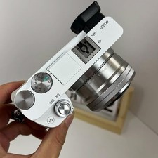 Sony Alpha a6100 24.2MP Mirrorless Digital Camera with 16-50mm Lens - White