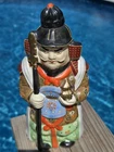 Vintage 1960’s Kamotsuru Sake Bottle Japanese God of War, Seyei Samurai