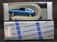 Vintage Conrad VW Polo Mk2 Coupe Blue 1:43 Diecast Model #1021 West Germany Boxe