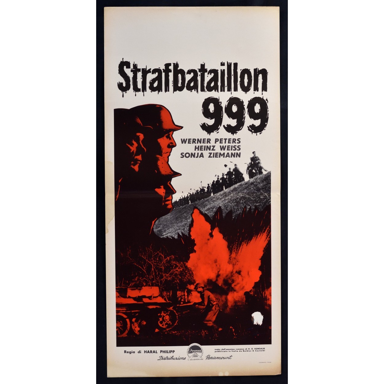 Locandina originale film Battaglione di disciplina (1987) - Regia di Gordon Hessler