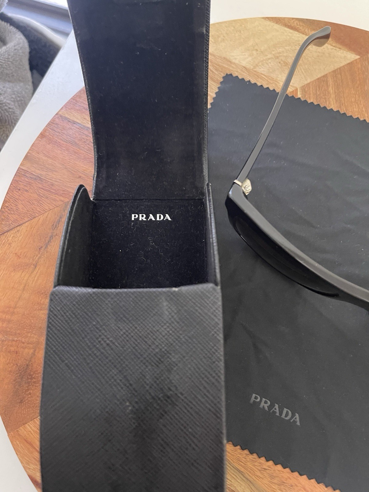 PRADA Rectangle Sunglasses Black Frame - image 5