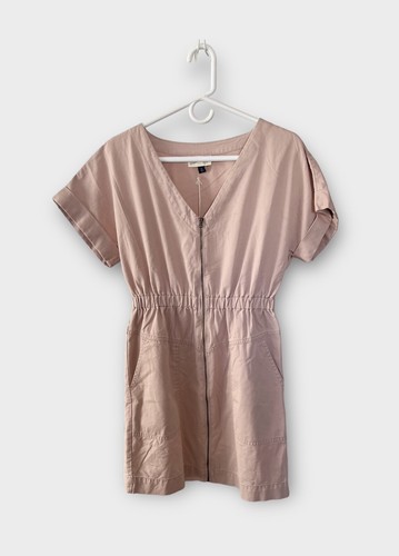 Abito vita elastico da donna nuovo con etichette rosa filo universale utile cerniera anteriore taglia XS - Foto 4 di 8