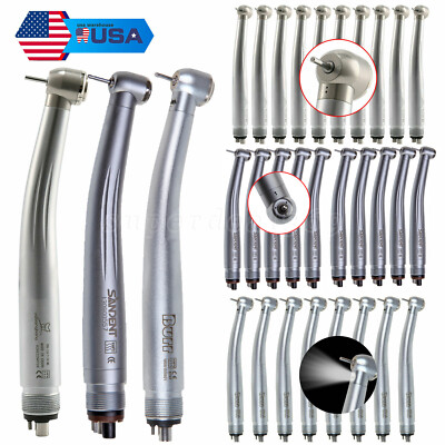1-10* NSK Style Dental High Speed Handpiece (LED E-generator) Push Button 4holes