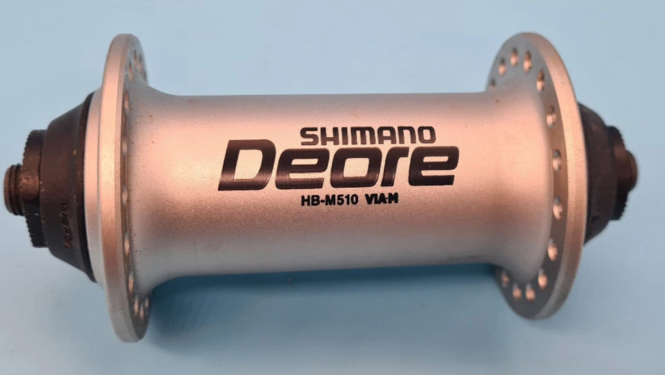 HB-M510 SHIMANO DEORE Mozzo Anteriore - Argento 36 Fori Nuovo - Immagine 2 di 2