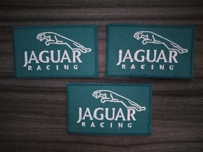 3pcs JAGUAR Patches Car Racing MOTORSPORTS Embrodered Iron or Sewn on Shirt Hat
