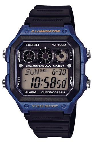 OROLOGIO CASIO AE-1300WH-2A SPORTIVO DIGITALE IMPERMEABILE LONG BATTERY AE1300WH - Imagen 2 de 2