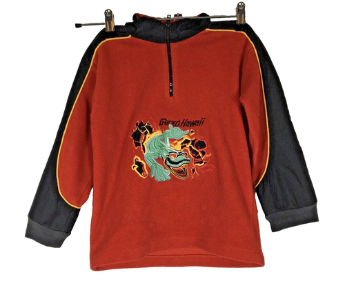 Gecko Hawaii Vintage 90s Youth sz 6 Fleece Sweatshirt Embroidered