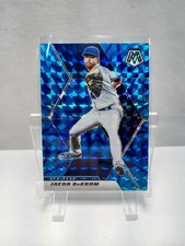 2021 Panini Mosaic Prizm Blue Reactive Jacob DeGrom #97 New York Mets