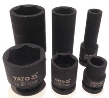 Yato heavy duty impact sockets short & deep 1/2" sizes 10-32mm Cr-MO,  AS-DRIVE