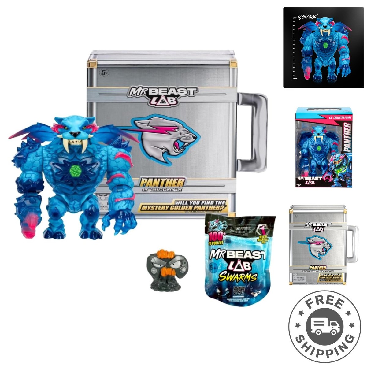 Mr Beast Lab Panther フィギュア Amazon.com: MrBeast Lab Apex Beast Panther Collector Figure