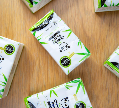 The Cheeky Panda Bamboo Pocket Tissues | 8 Packs of 10 Tissues | Hypoallergenic - Picture 7 of 7