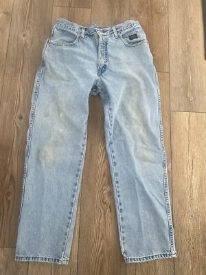 Vintage Harley Davidson Jeans Mens 31x28 Blue Biker Relaxed