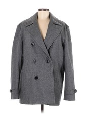 Claiborne Women Gray Wool Blazer M