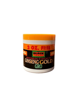 BLACK THANG MAXIMUM STRENGTH GINSENG GOLD GRO HAIR BUILDERS 6 Oz