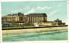 1910 Hotel Dennis Atlantic City New Jersey On The Beach Posted Vintage Postcard