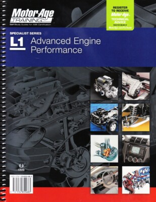 MotorAge L1 ASE Automotive Advanced Engine Performance Test Prep Manual Book
