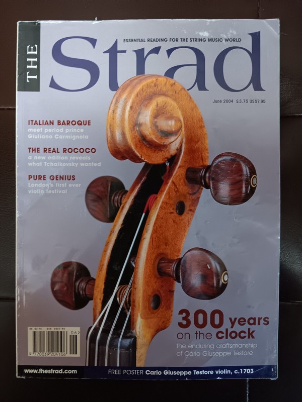 The Strad Magazine - June 2004 - 300 Years on the Clock, Carlos Guiseppe Testore