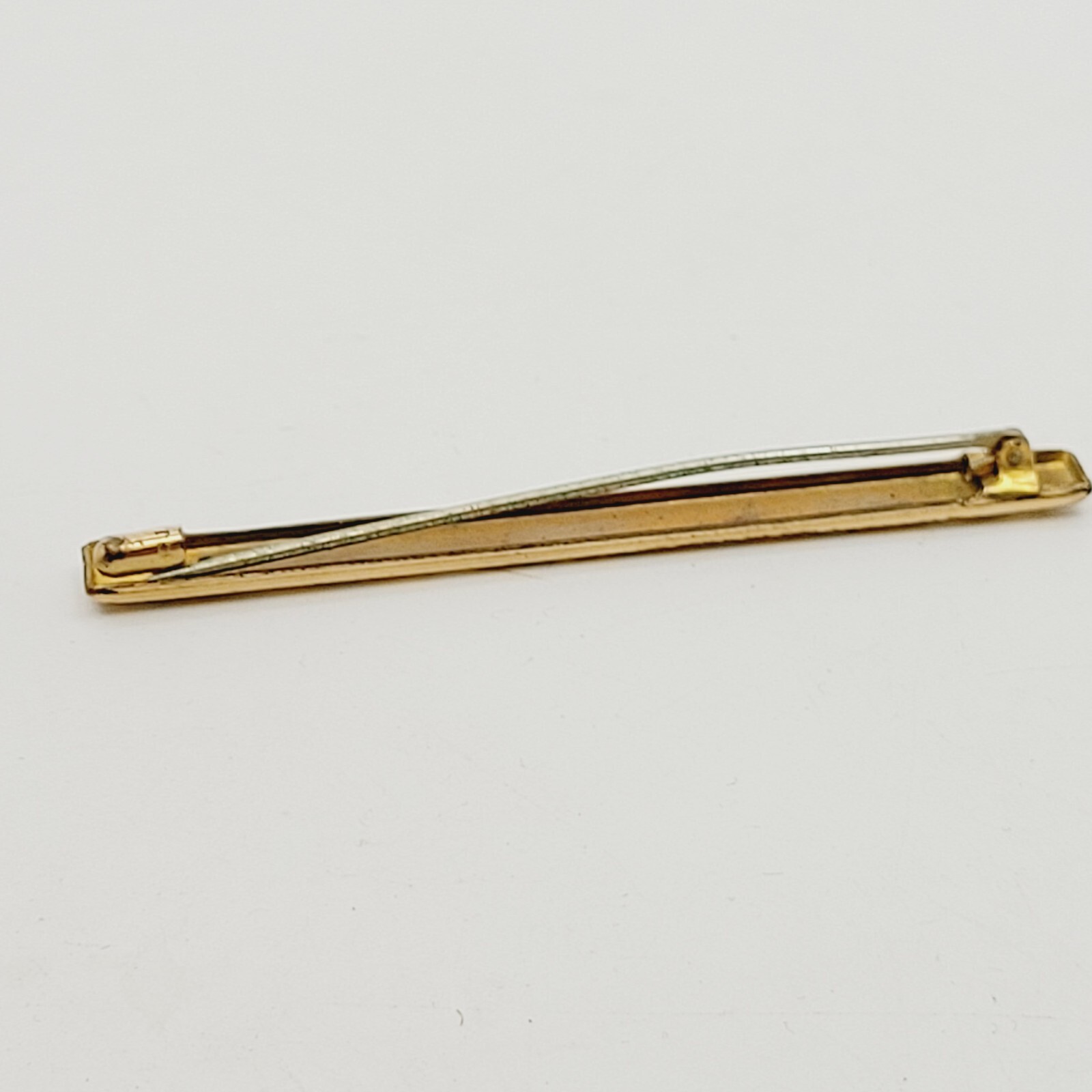 Antique Vintage Ornate Etched Design Bar Pin Marked Gold Top 2.75 In eBay