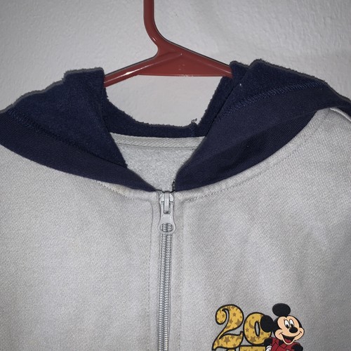 Disney Parks Walt Disney World Jacket Unisex Youth 12A Gray Full Zip Hooded* - Picture 4 of 9