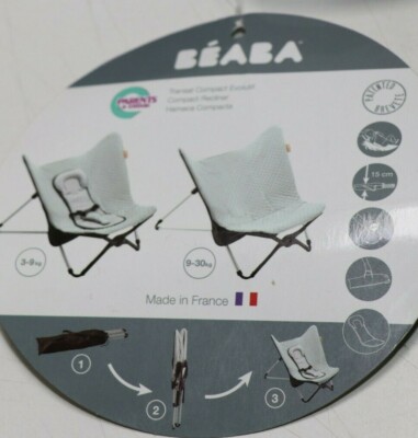 Ersatzbezug für Béaba Kompakte mitwachsende Babywippe, Grau