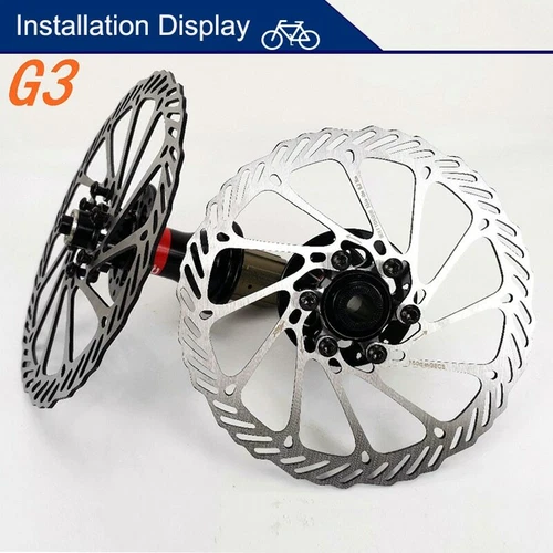 G3 MTB Bicicletta Freno a Disco Rotore Acciaio Inox 160/180/203MM per Elixir BB5 BB7 - Foto 6 di 17