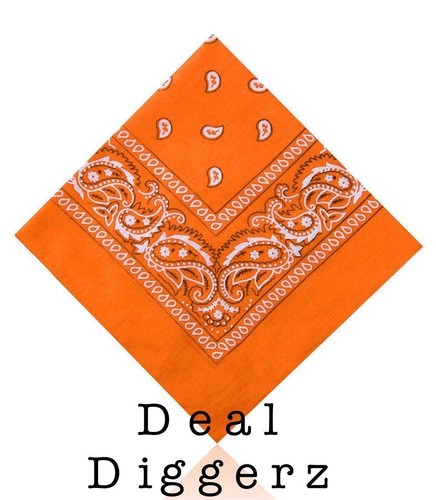 12 x ALGODÓN MOTIVO CACHEMIRA BANDANA DIADEMA PAÑUELO DE CABEZA BUFANDA REINO - Imagen 4 de 7