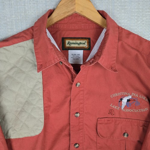 REMINGTON x CHRISTINA LAKE MN Sz XL Mens Mesh Backed Guide Shirt Roll Sleeve - Picture 3 of 16