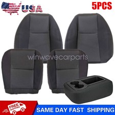 For 2007-2014 Chevy Silverado 1500 2500 Front Bottom-top Cloth Seat Cover Black For 2007-2014 Chevy Silverado 1500 2500 Front Bottom-top Cloth Seat Cover Black