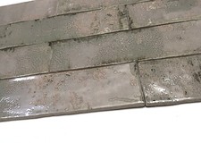 3x12 Palermo Collection Smoke Gray Glazed Ceramic Tile Backsplash Wall Bath