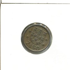 2$50 ESCUDOS 1968 PORTUGALIA moneta #AT348.D