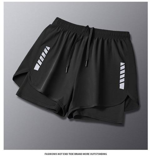 Men's swimsuit set, new double layered swimsuit, loose fitting swimsuit - Picture 7 of 8