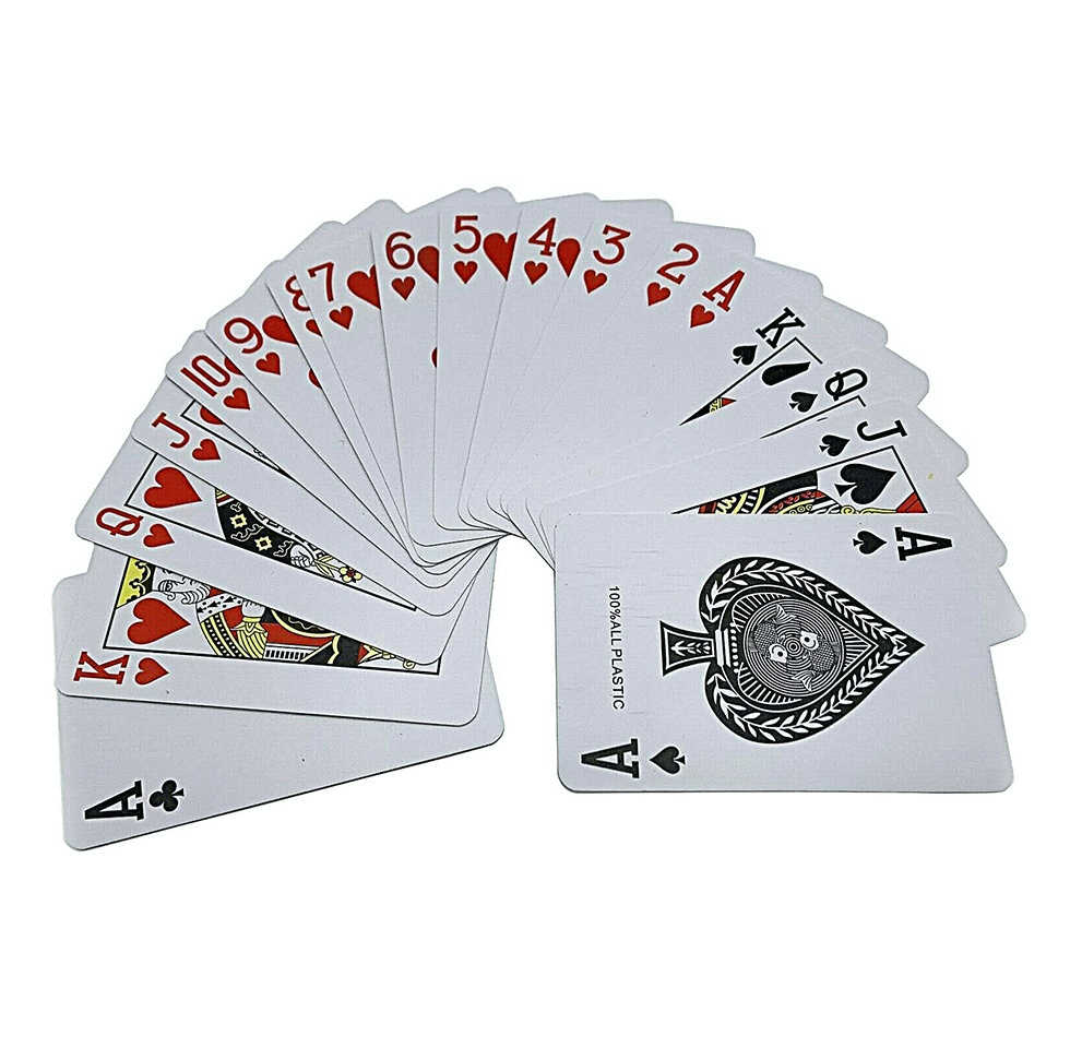 Playing Cards 54 Pcs Poker Deck Coated Casino Illusion