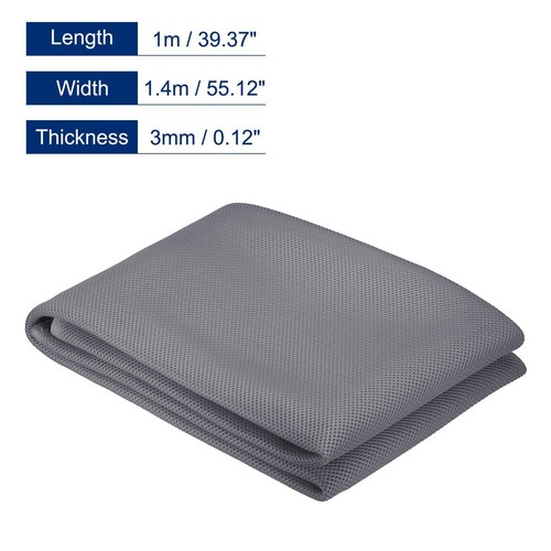 Haut-parleur Grille Tissu 40x55 Pouce Stéréo Protection Anti-poussière Gris - Photo 2/5