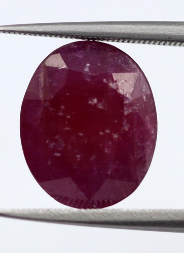 Purplish Red 100% Natural Ruby 5.17 Ct Loose 11x9 mm Oval Cut Certified Gemstone - Picture 3 of 11