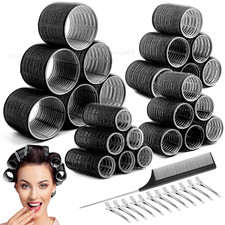 24 rulos para el cabello sin calor con 12 clips - 4 tama os