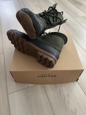 Men’s Sperry Brewster Top Sider Duck Boot Olive/Black Size 11 STS15804 Outdoor Amazon.com | Sperry Men main image 3