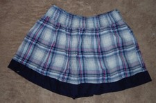Old Navy Girls Skirt size 12 Navy Blue, Pink, White, Flannel