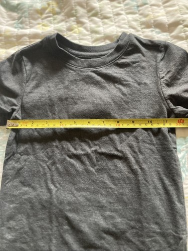 Cat&Jack Solid Gray/Black and Maroon Stripe With Front Pocket T-shirts Kids 4T - Picture 15 of 16