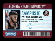 PATRICK WILLIAMS 2020 PANINI CONTENDERS DRAFT PICKS CAMPUS ID ROOKIE SP BF2975