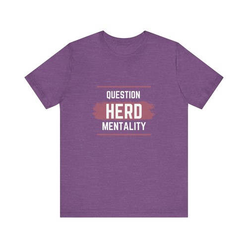 Question Herd Mentality Unisex Jersey Short Sleeve Tee S - 3XL - Picture 50 of 61