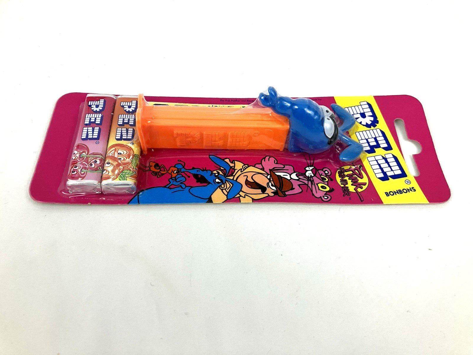 Lot of 2 Pez Pink Panther Bonbons European, Pink Panther & Aardvark (1997) New