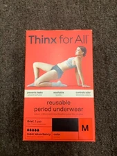 Thinx for All Period Underwear Panties Black Super Absorption Medium NEW NIB