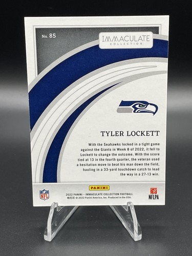 2022 Immaculate Collection #85 Tyler Lockett /23 - Picture 3 of 3