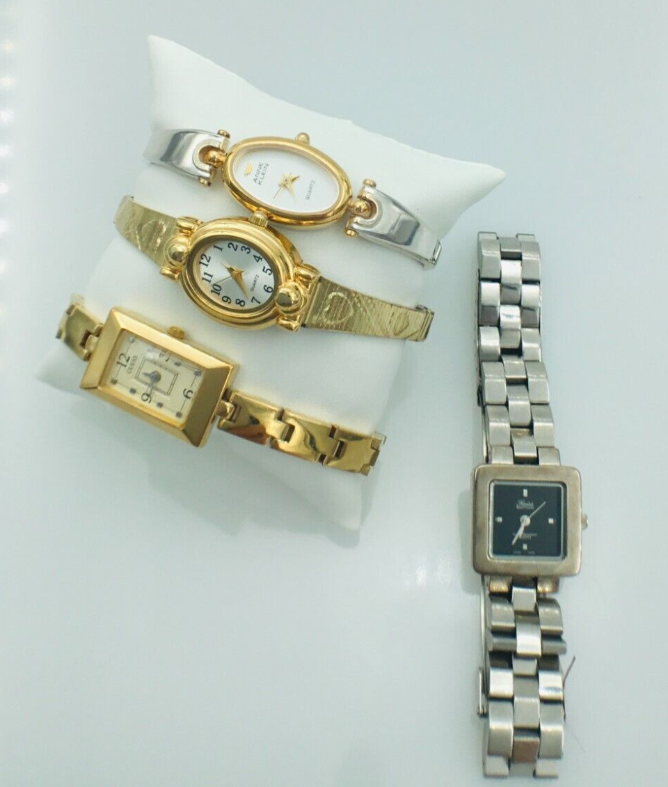 Lot of 4 Vintage Ladies Quartz Anne Klein, Guess, Swiss  display picture 3