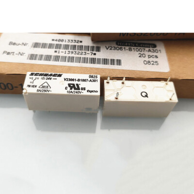 1Pc SCHRACK V23061-B1007-A301 24VDC Power Relay 5Pins 8A 250V