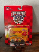 RACING CHAMPIONS 1998 50TH ANNIVERSARY KODAK GOLD 4 w CARD  DISPLAY STAND