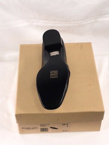 Women's NIB Michael Kors Collection Lennox Loafer Leather Black Size 9 - Picture 5 of 6