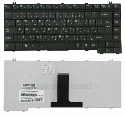 Tastiera USA Per Toshiba Satellite A10, A15, A20, A25, A30, A35, A40, A45, A50, Nuova, Nera