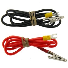 Red  Black Leads Alligator Clips For Jewelry Rectifier Electroplating Machine