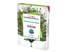 Hammermill Laser Glossy Bright White Paper - 32 lb, 8.5" x 11", 600 Sheets